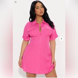 Fashion Nova Penny Mini Shirt Dress